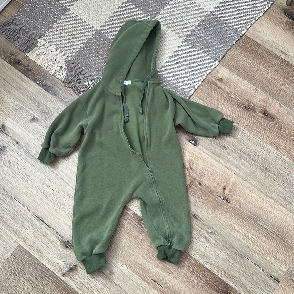 Axel and Rose Two-Way Zip-Up Hooded Jumpsuit, 2T - Unisex